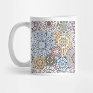 Seamless pattern with floral mandala Mug